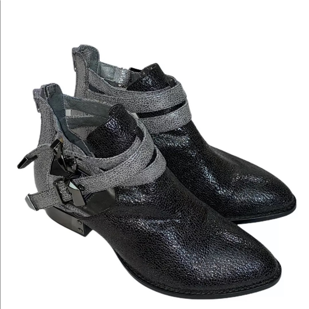 Jeffery Cambell Everly Buckle Ankle Boots Size 8